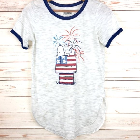 Peanuts Snoopy Patriotic Fireworks Tee - Picture 5 of 5